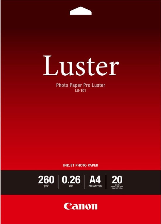 Canon LU-101 A 4 Photo Paper Pro Luster 260 g, 20 vel afbeelding