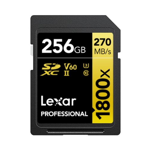Lexar Professional SDXC 256GB BL 1800X UHS-II V60 Gold afbeelding