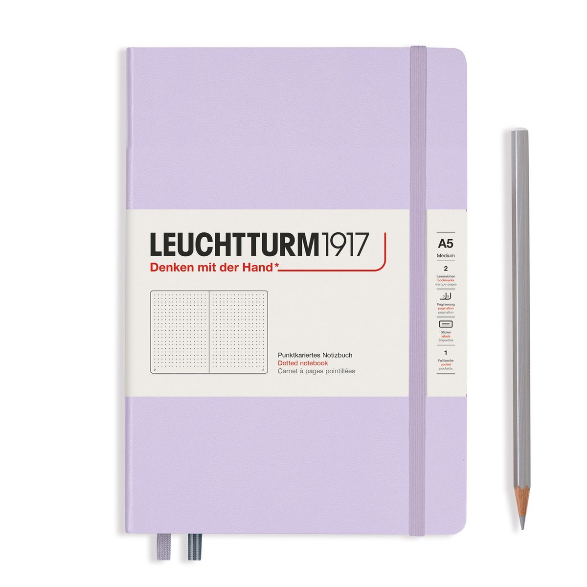 Leuchtturm Lilac, Medium (A5), 251 p., dotted afbeelding