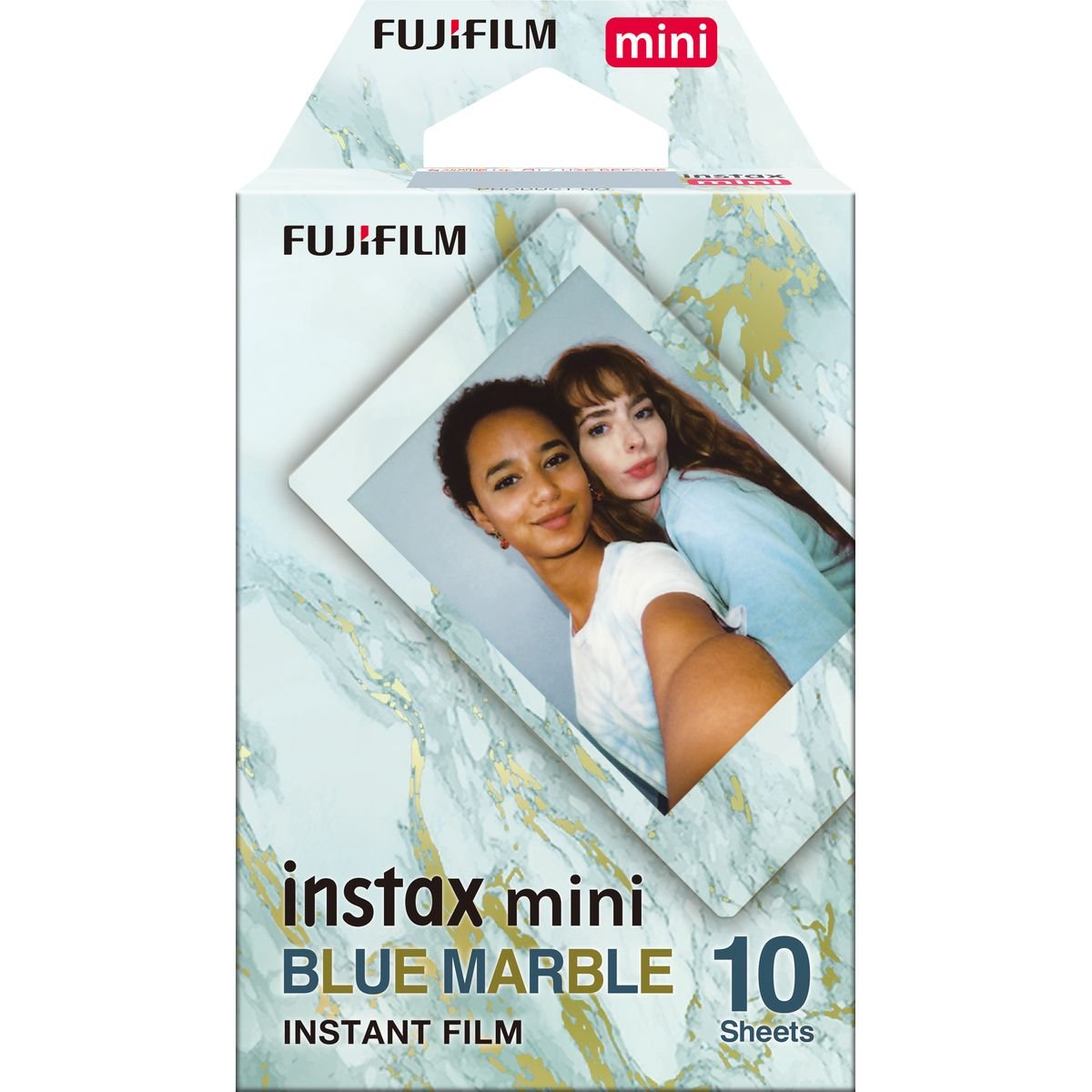 Fujifilm instax mini film blue marble afbeelding
