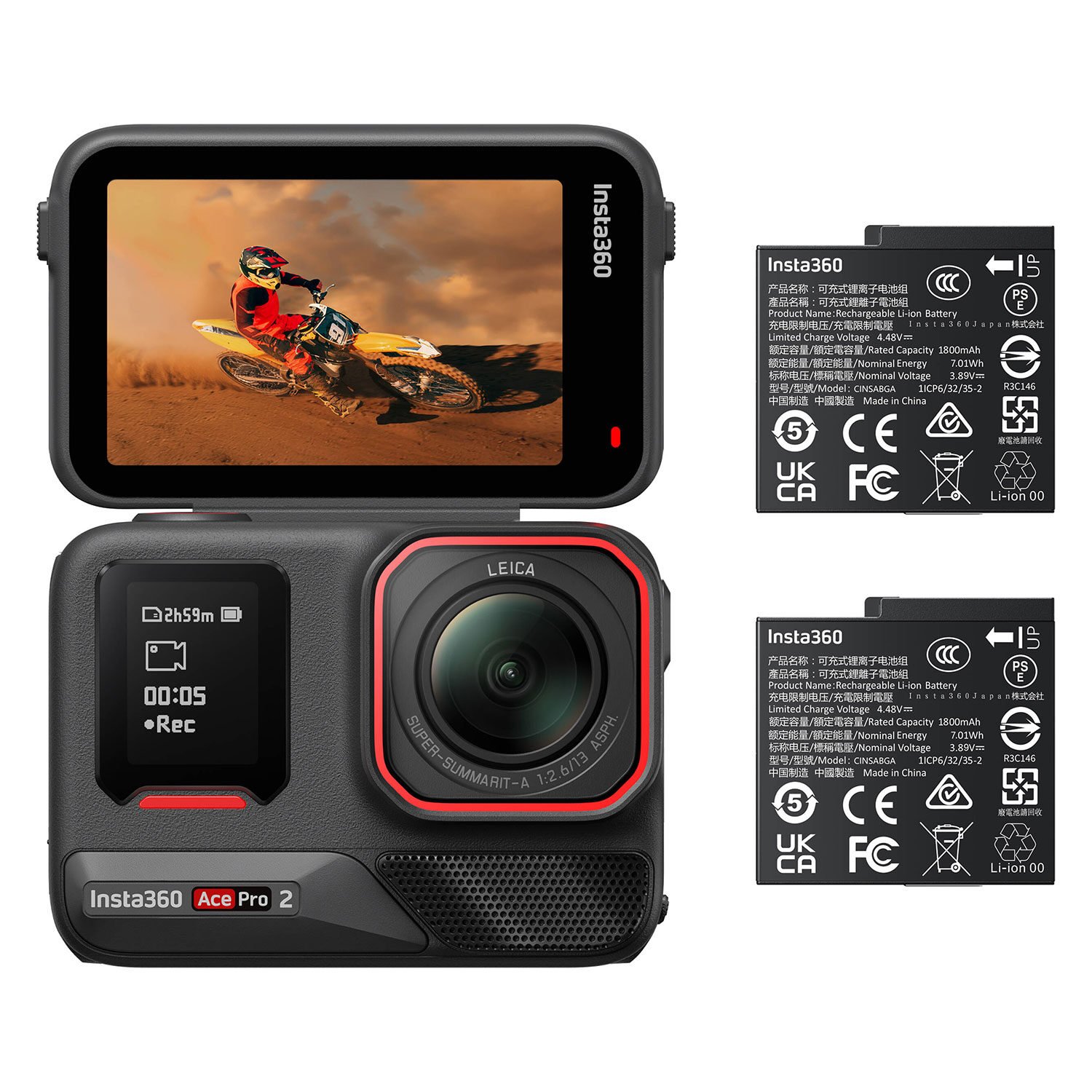 Insta360 Ace Pro 2 Dual Battery Bundle afbeelding