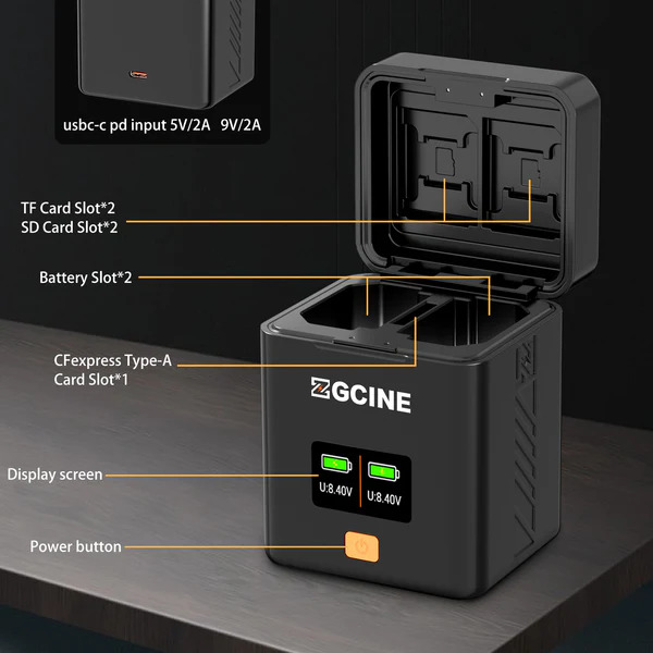 Zgcine Charging Case For Sony NP-FW50 Battery (PS-FW50) afbeelding