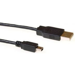 ACT USB 2.0 A Male - USB Mini B Male 1.80m