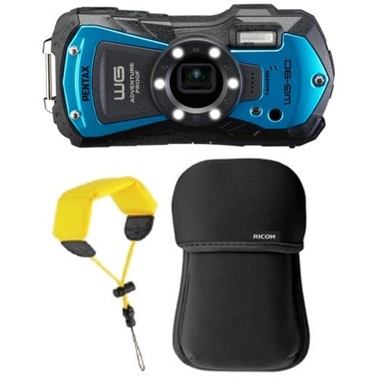 Pentax WG-90 Blauw Kit afbeelding