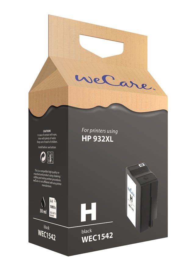 weCare HP CN053AE No.932 XL BK afbeelding