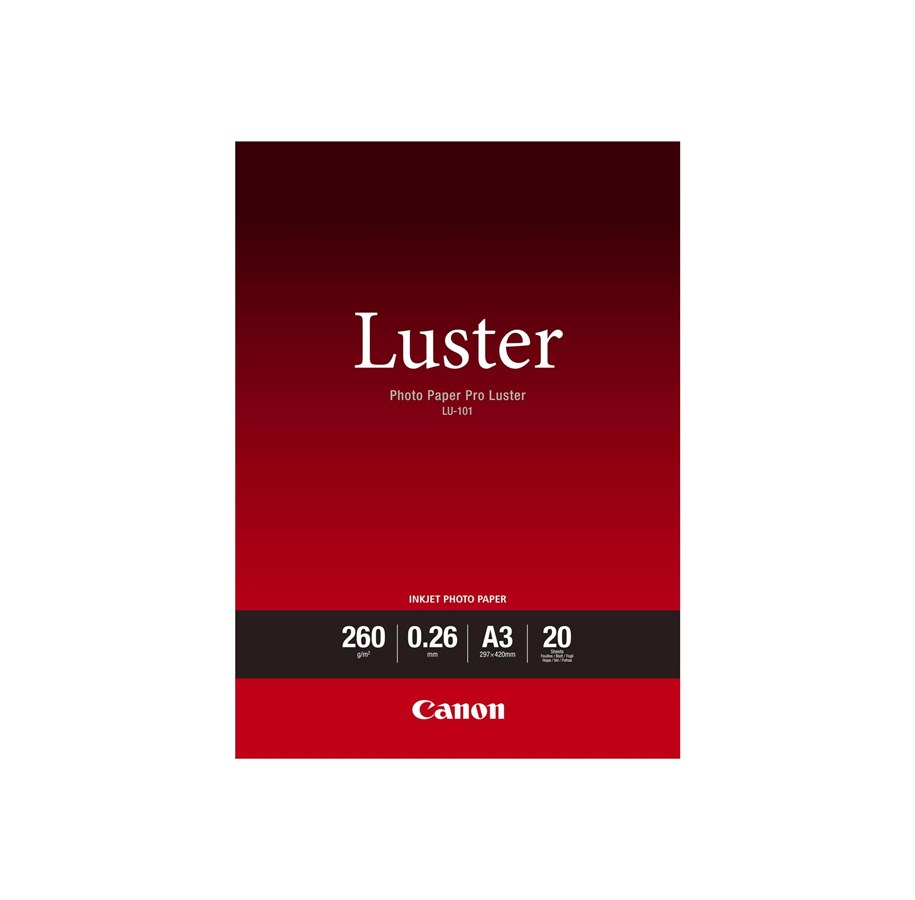 Canon LU-101 A 3+ Photo Papier Pro Luster 260 g, 20 vel