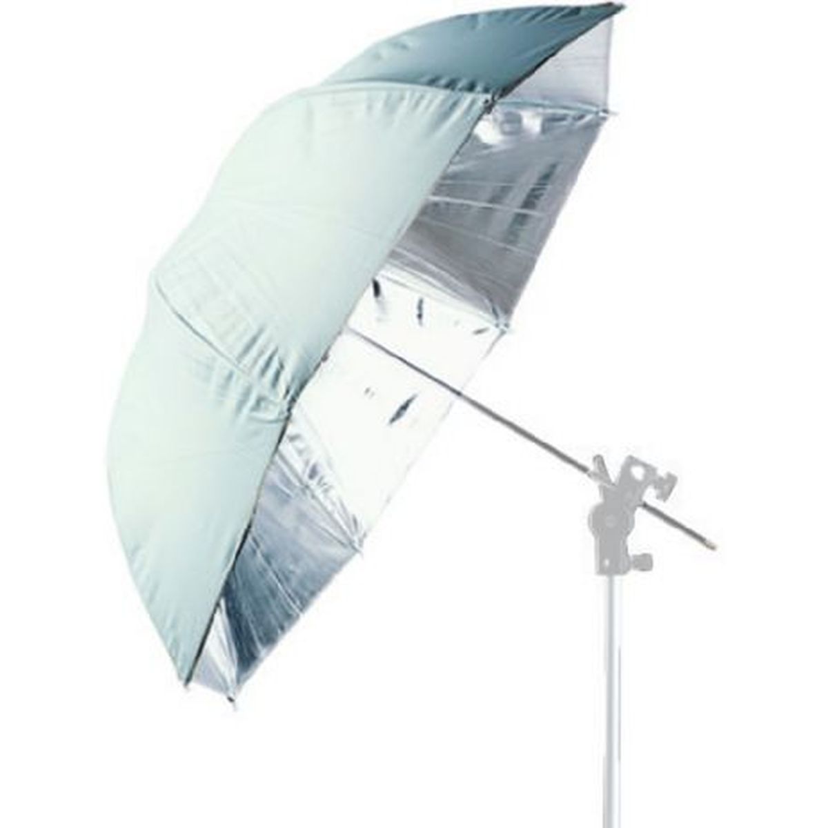 Falcon Eyes Jumbo Flitsparaplu UR-T86S Zilver/Wit 216 cm afbeelding