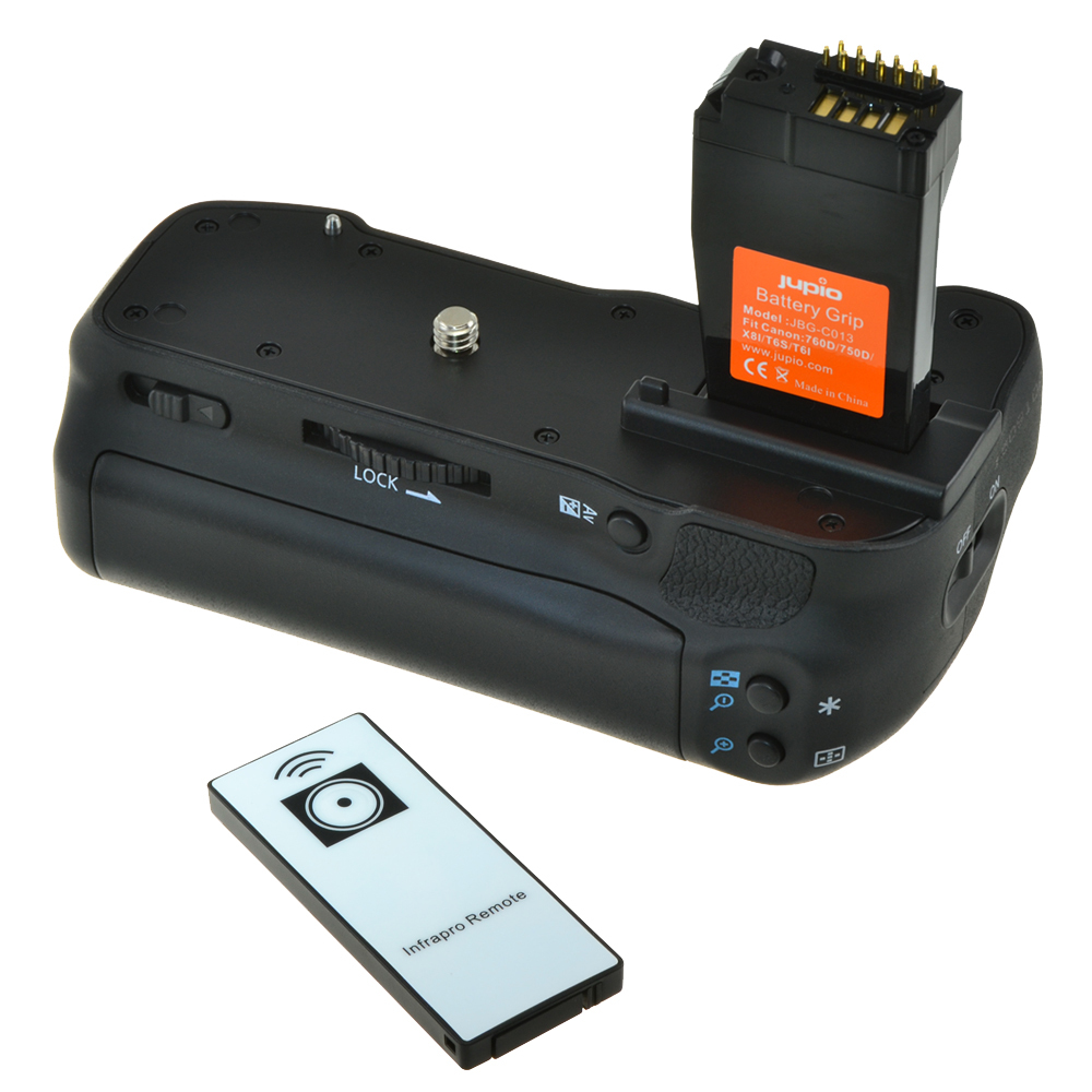 Jupio Battery Grip for Canon EOS 750D/760D/X8i/T6s/T6i (BG-E18) afbeelding