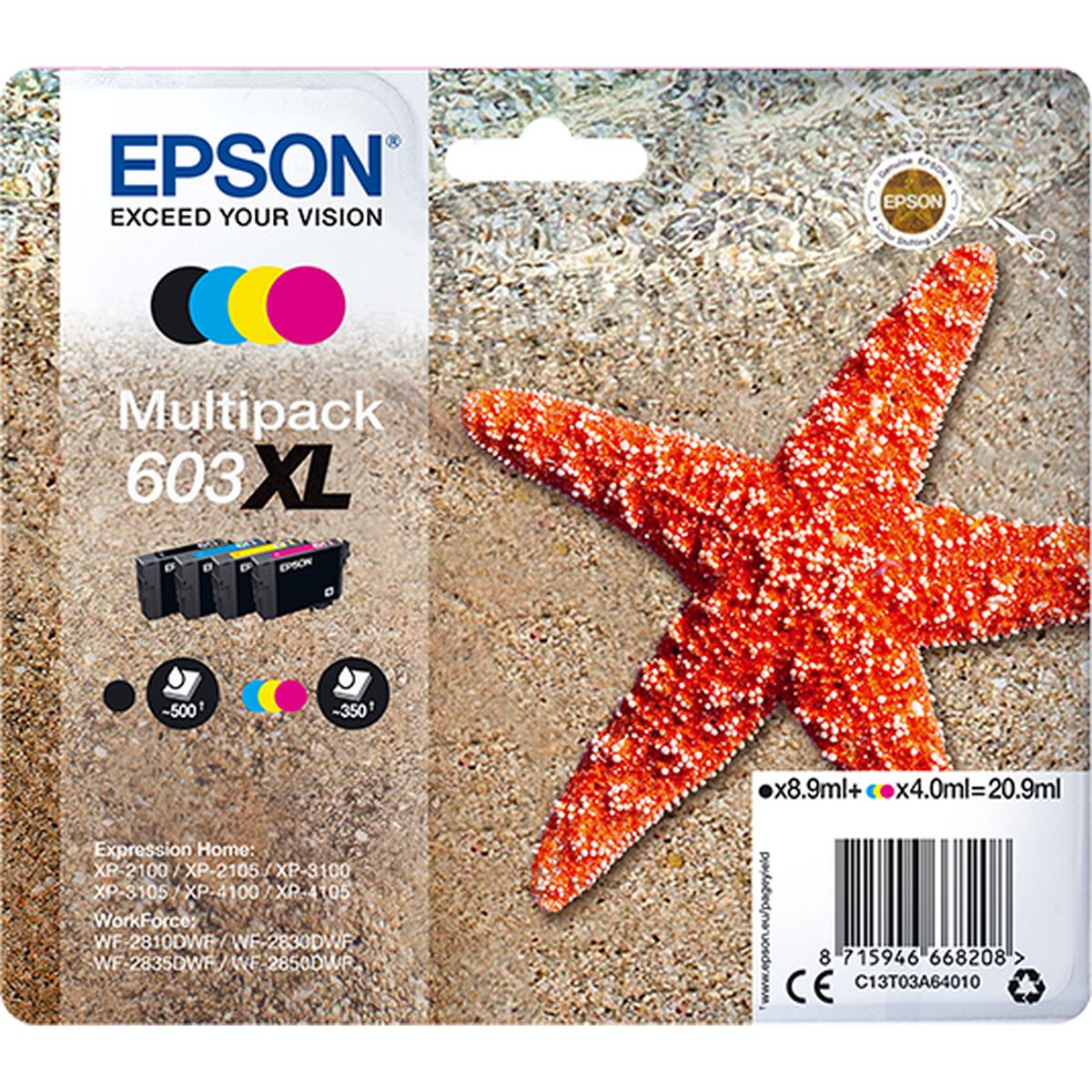 Multipack 4-COLOURS 603XL Ink afbeelding