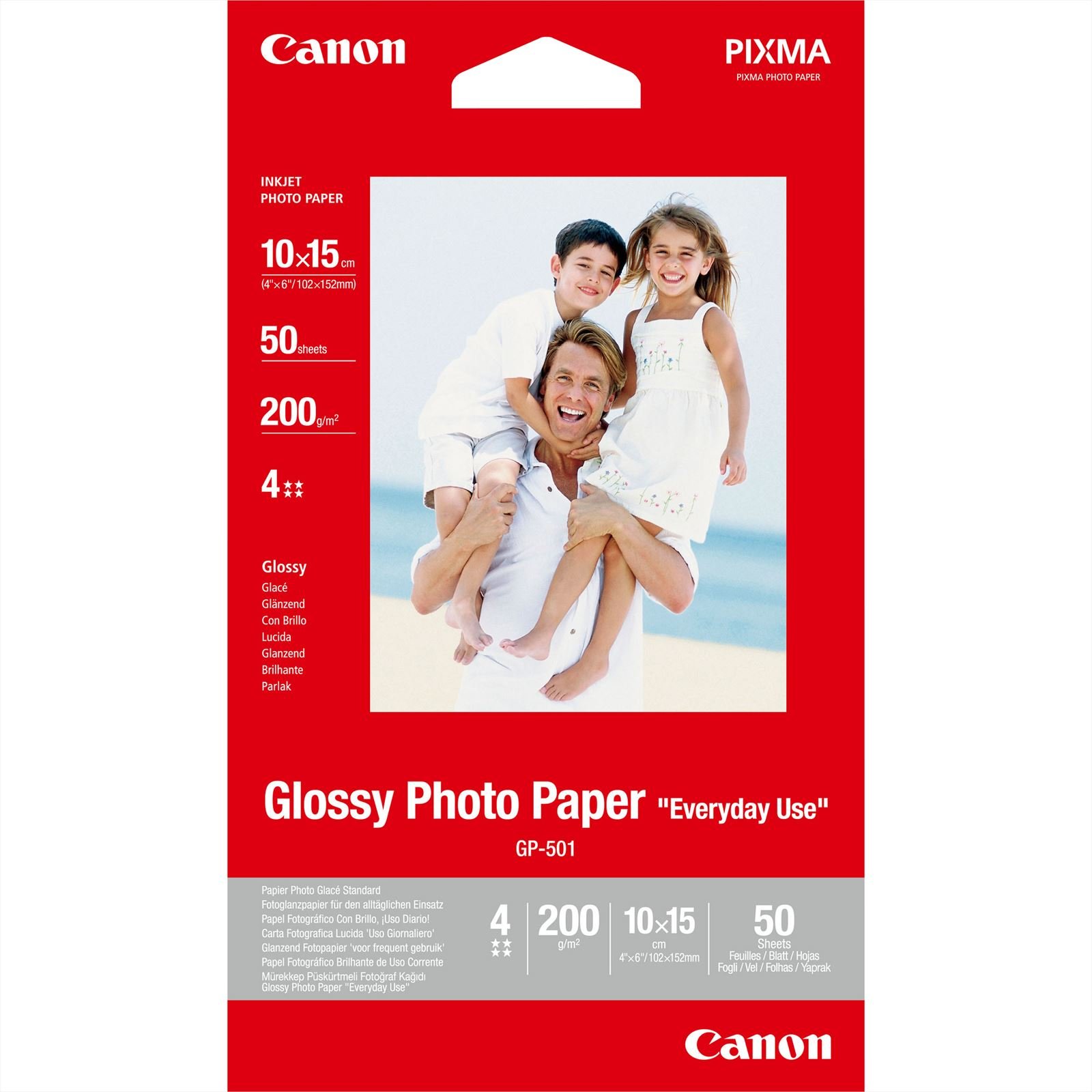 Canon GP-501 10x15, glans 200 g, 50 vel afbeelding