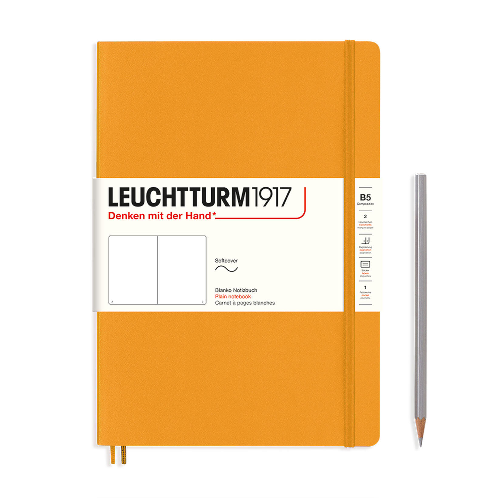 Leuchtturm Rising Sun, Softcover, Composition (B5), 123 p., plain afbeelding