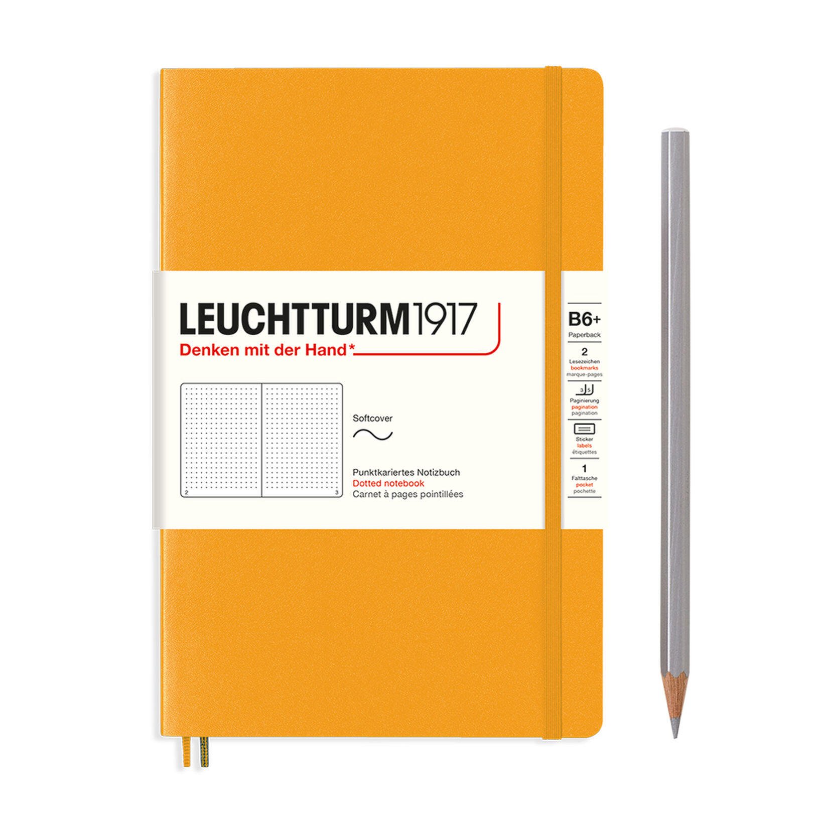 Leuchtturm Rising Sun, Softcover, Paperback (B6+), 123 p., dotted afbeelding