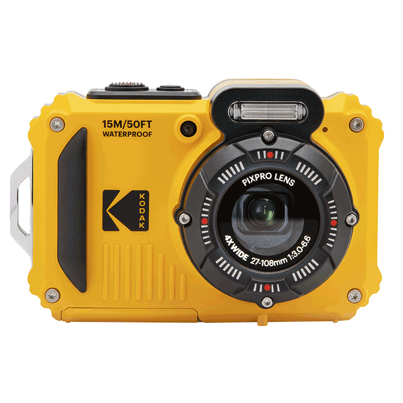 Kodak WPZ2 Onderwater camera.4x optische zoom Geel