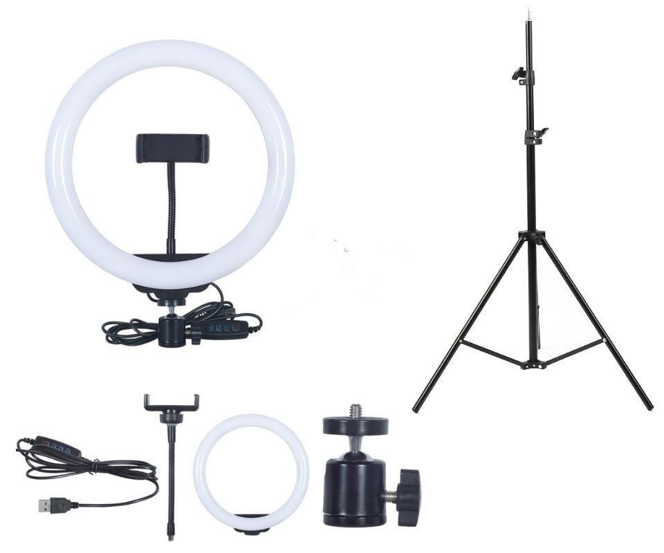 McoPlus R10+ Lampstatief Ringlight Set afbeelding