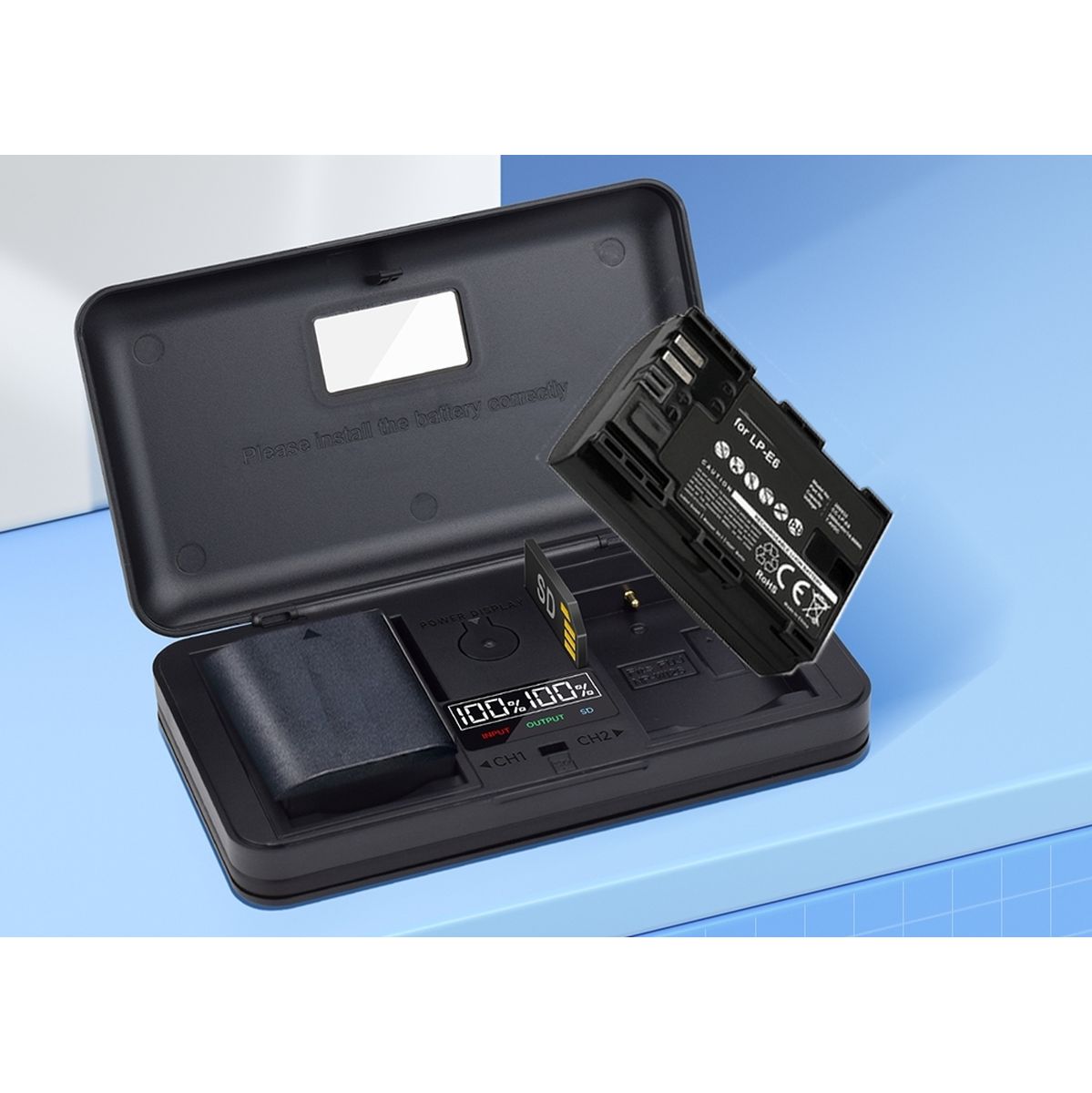Mcoplus Duocharger USB LP-E6NH SD afbeelding