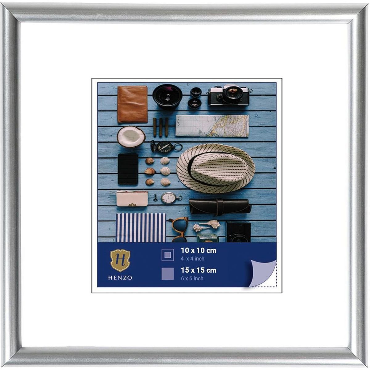 Henzo Napoli 15x15 Frame Silver afbeelding