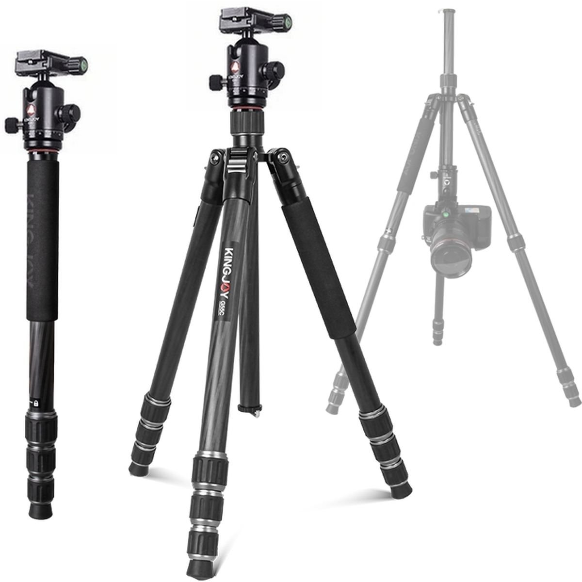 Kingjoy G55C+Q20 Carbon Statief afbeelding