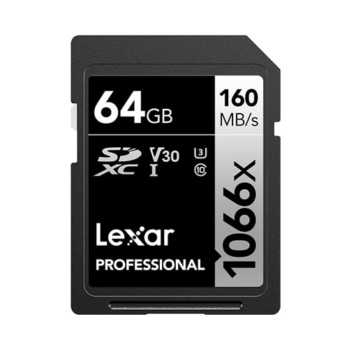 Lexar SDXC Professional UHS-I 1066x 64GB afbeelding