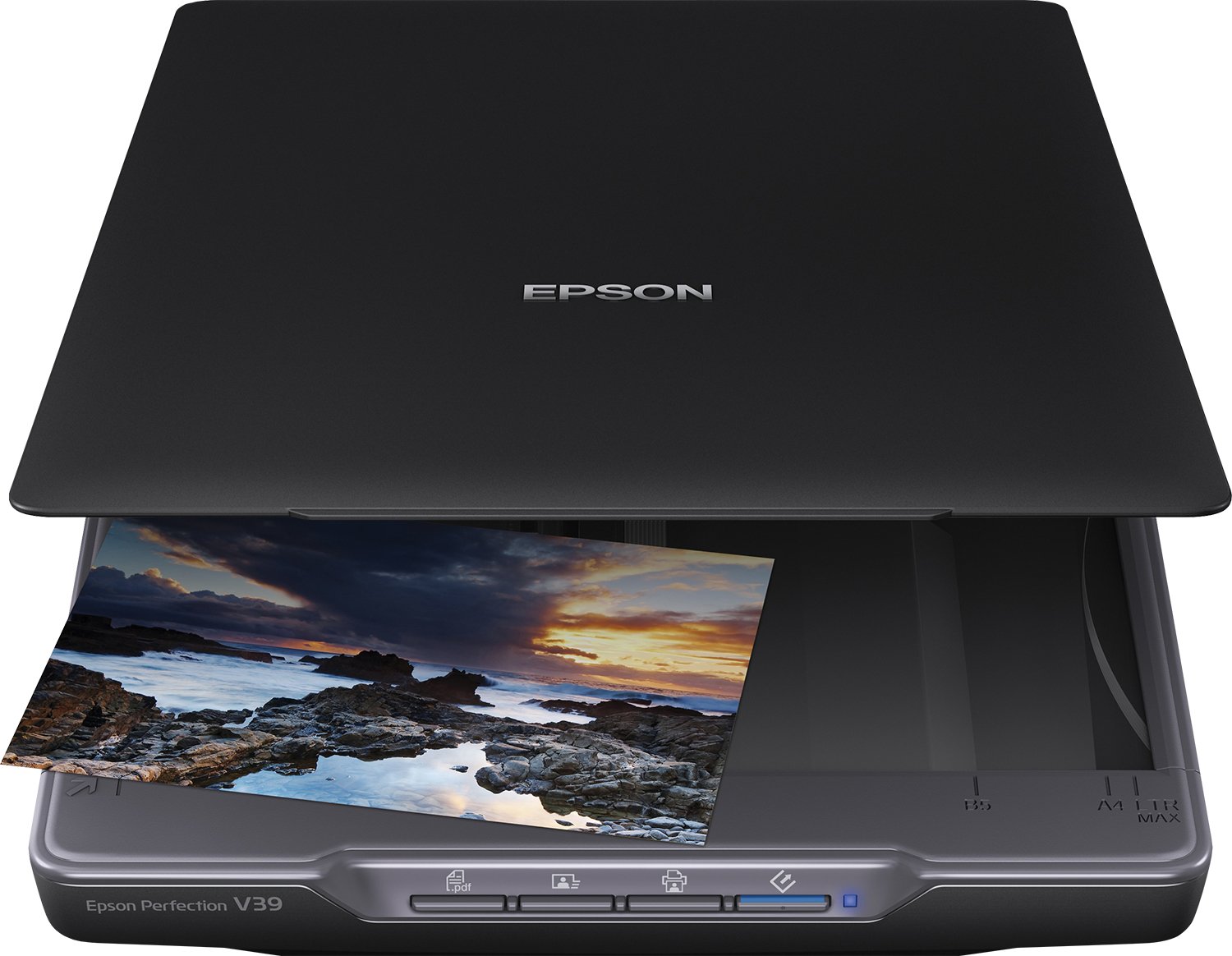 Epson Perfection V39II Flatbed scanner 4800 x 4800 DPI A4 Zwart afbeelding