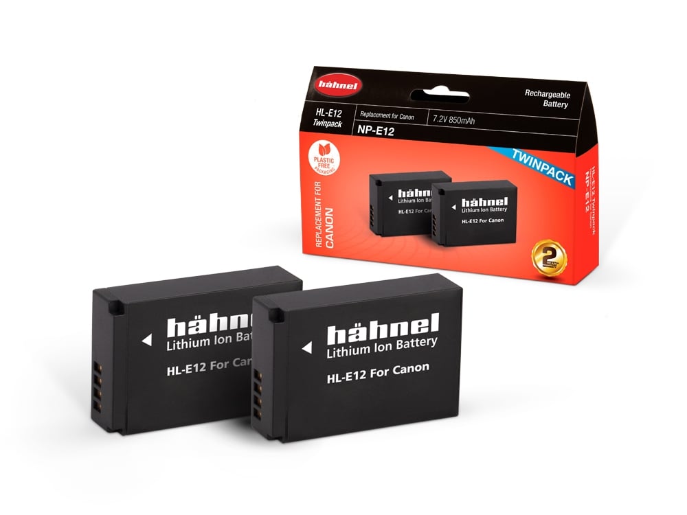 Hahnel HL-E12 Canon Type Twin Pack afbeelding