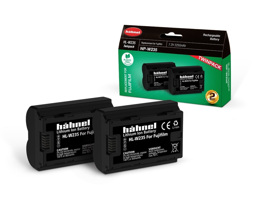 Hahnel HL-W235 Li-Ion accu Twin Pack (Fuji NP-W235 accu) afbeelding