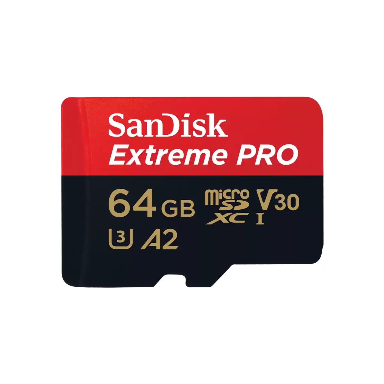 SanDisk Extreme Pro MicroSDXC 64GB+SD Adapter A2 afbeelding