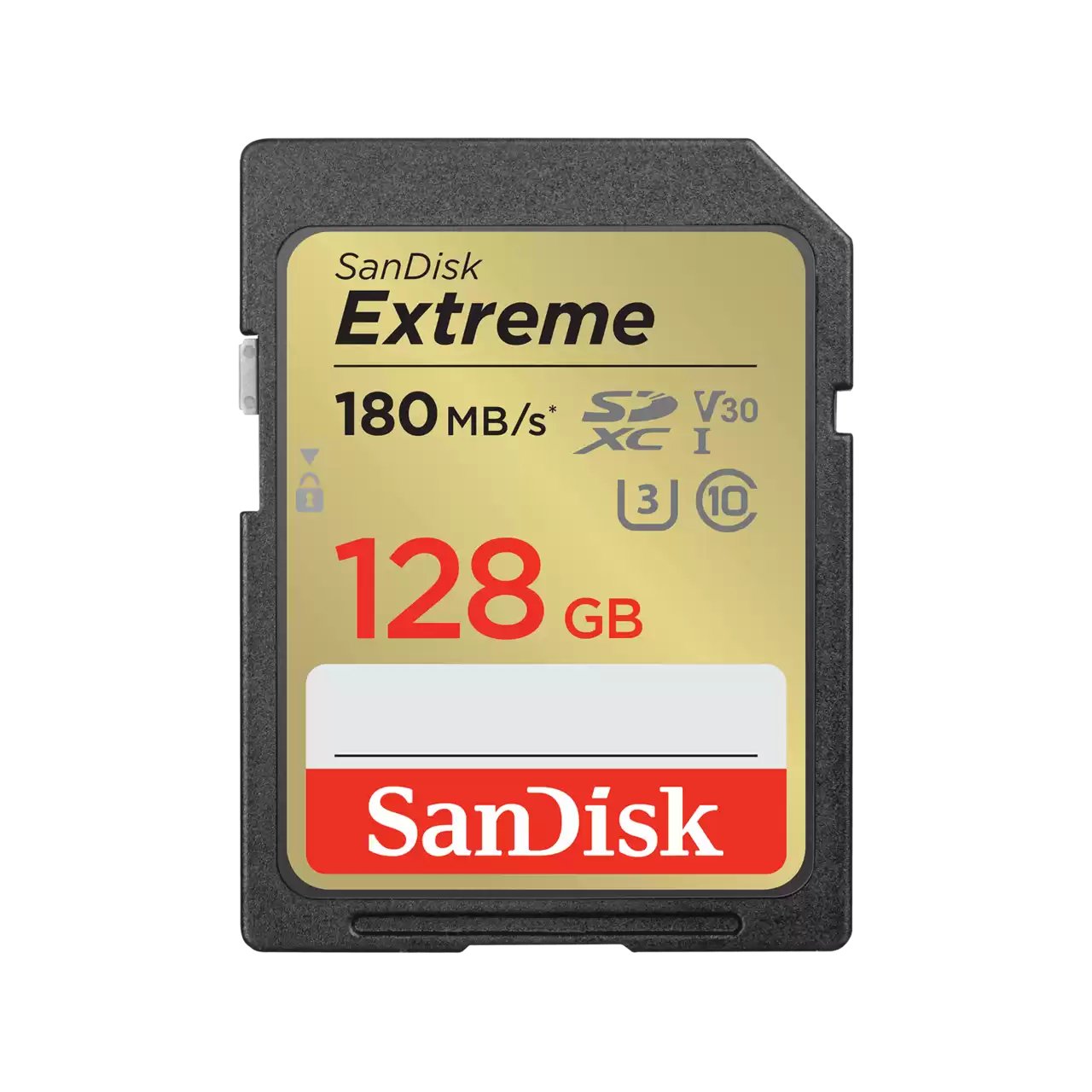 SanDisk Extreme 128GB SDHC Memory Card 180MB/s 1 afbeelding