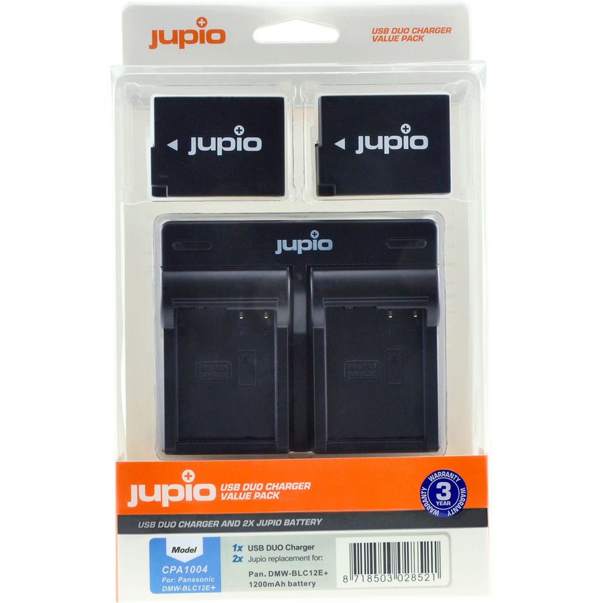 Jupio Value Pack: 2x Battery DMW-BLC12E + USB Dual Charger afbeelding