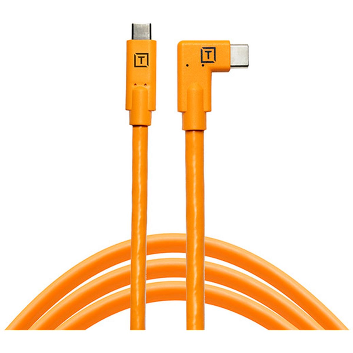 Tethertools TetherPro USB-C to USB-C Right Angle - Orange afbeelding