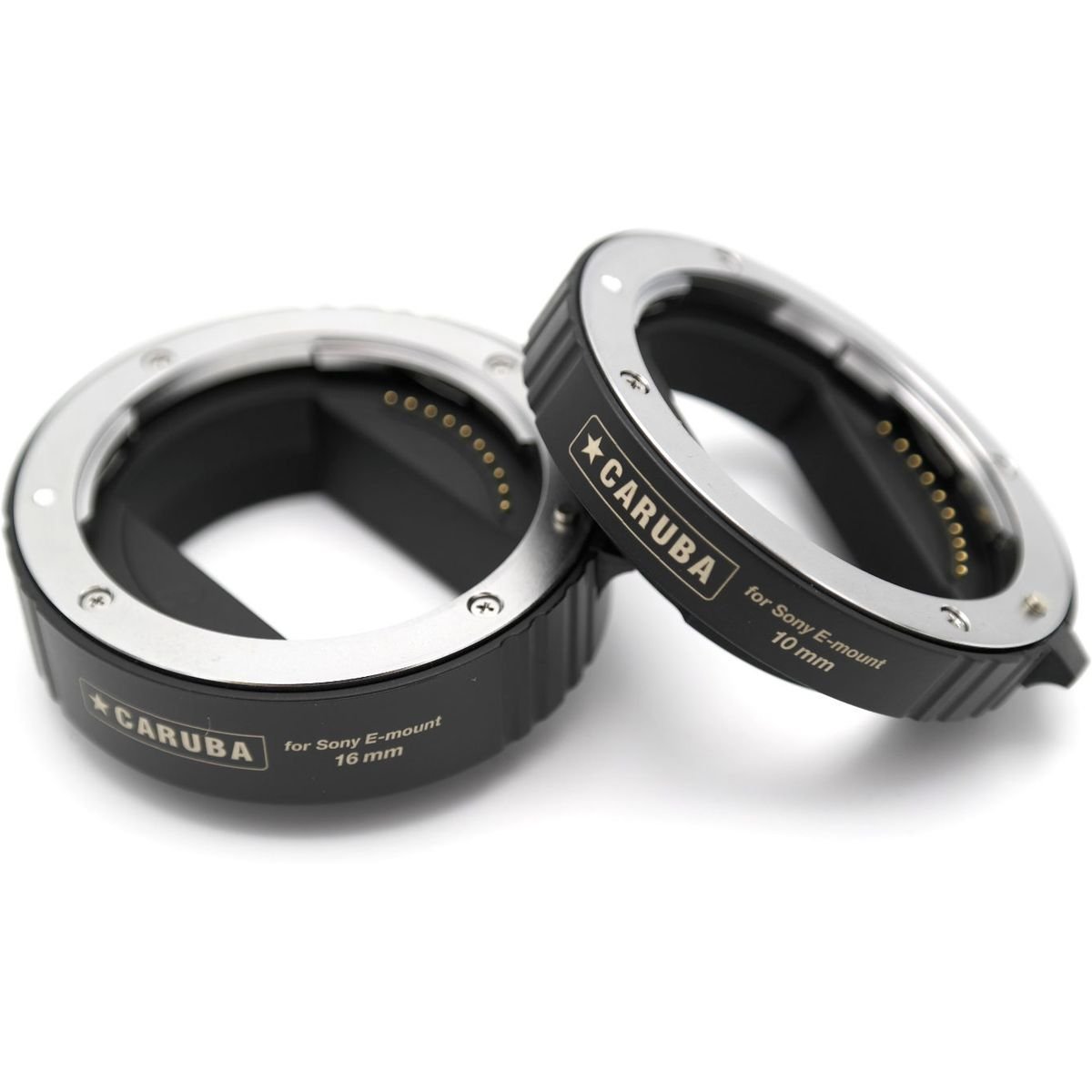Caruba Extension Tube Set Sony E-Serie Chrome APS-C and FULL-FRAME (Version II) afbeelding