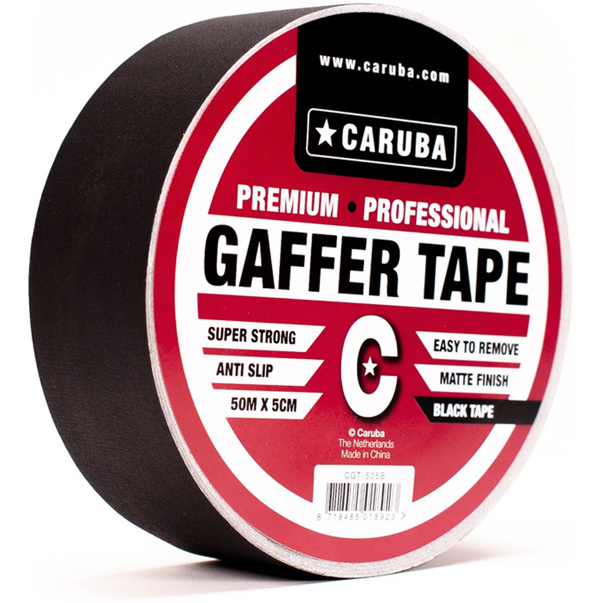 Caruba Gaffer Tape 50mtr x 5cm Zwart afbeelding