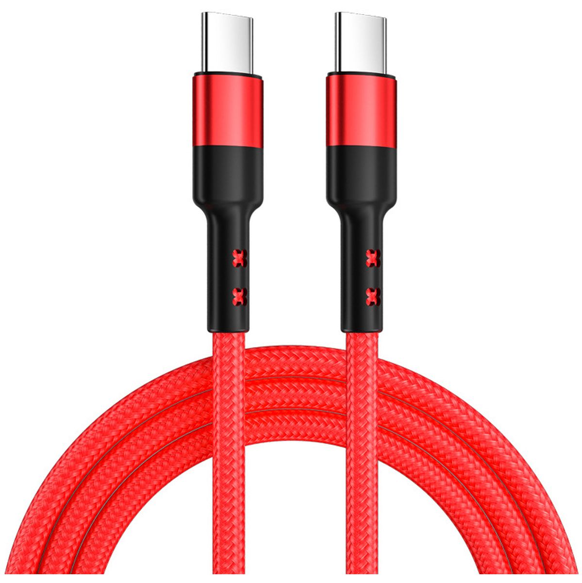 Caruba USB-C To USB-C 60W Cable 1 Meter Red afbeelding