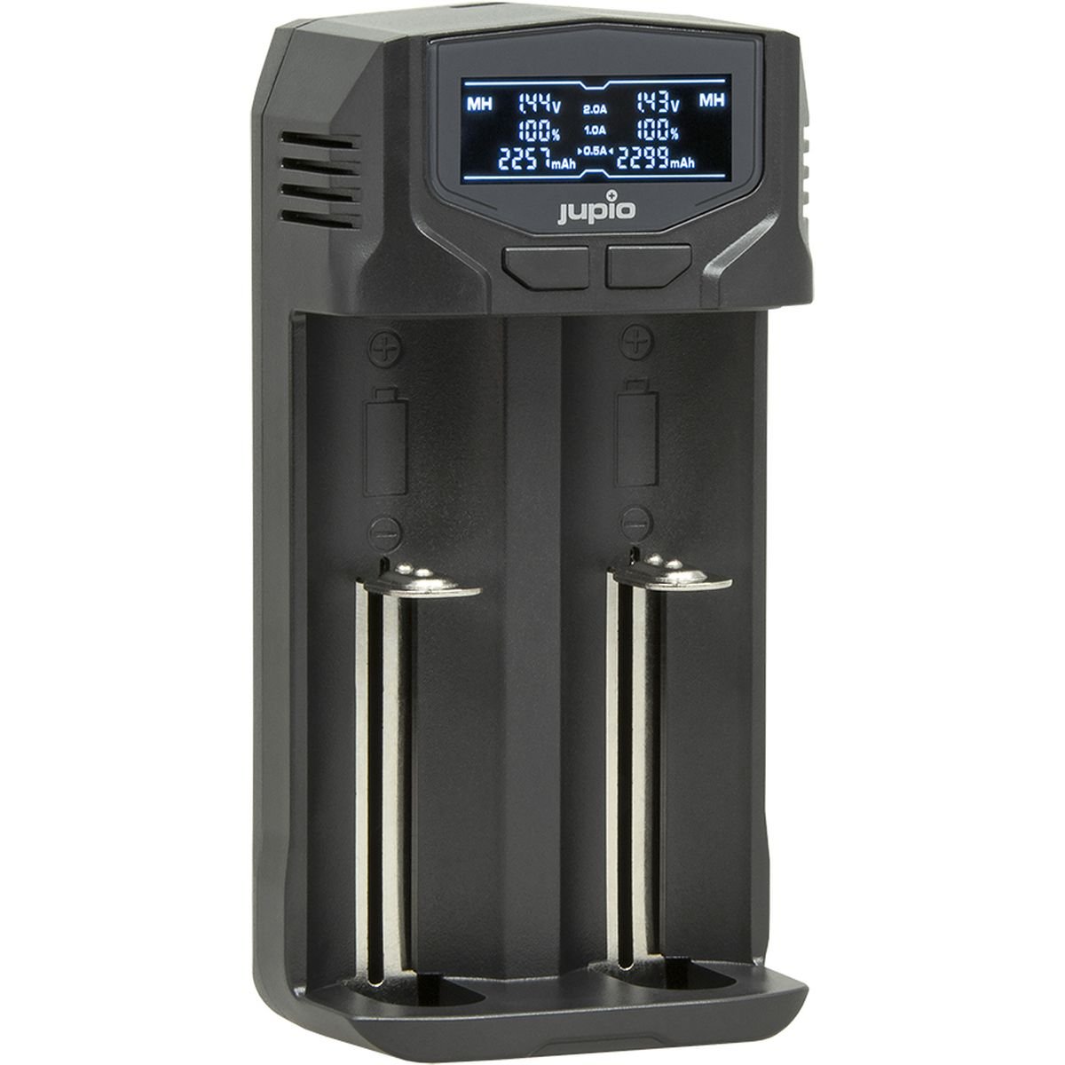 Jupio USB-C 2-slots Fast Multi Charger LCD afbeelding