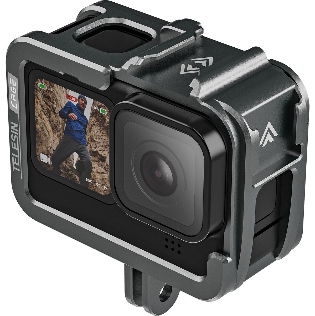 Telesin Metal Cage GoPro 12/11/10/9 - Alleen Horizontaal afbeelding