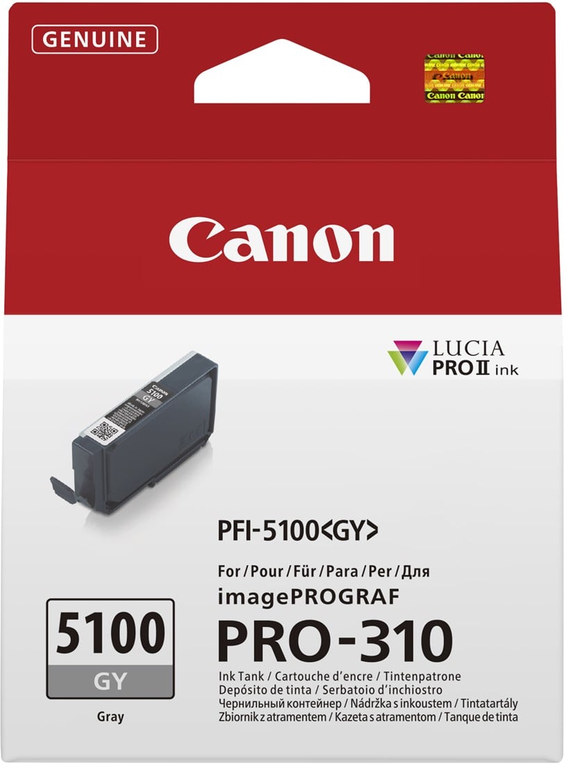 Canon PFI-5100 GY Grey Inkt voor Prograf Pro 310 afbeelding