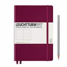 Leuchtturm Port Red, Medium (A5), 251 p., plain afbeelding