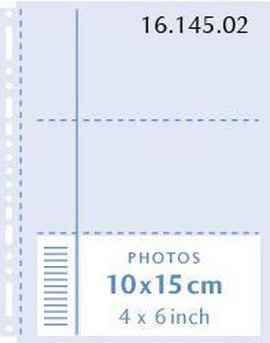 Henzo 10 Fototassen 10x15 transparant 230x297