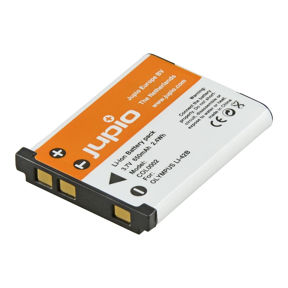 Jupio Li-40B / Li-42B / NP45 / D-Li63 / D-Li108 / EN-EL10/ NP-80/ KLIC-7006 / 650 mAh afbeelding