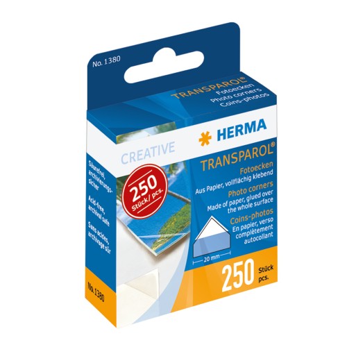 Herma fotohoeken 250 stuks 1380 afbeelding