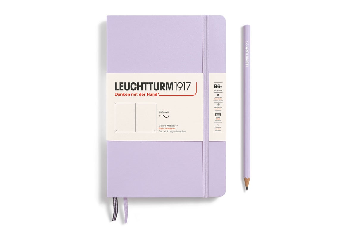 Leuchtturm Lilac, Softcover, Paperback (B6+), 123 p., plain afbeelding