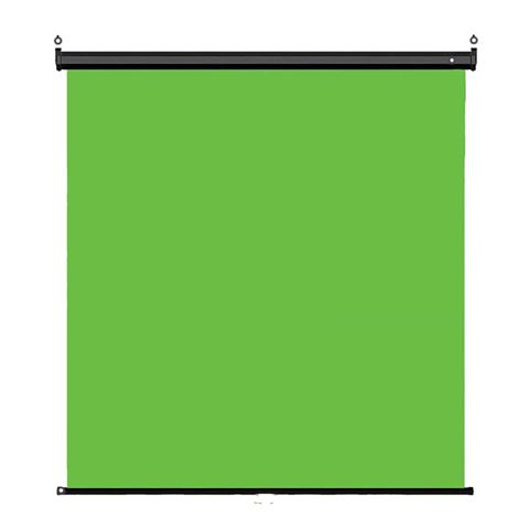 StudioKing Wand Pull-Down Green Screen FB-180200WG 180x200 cm Chroma Groen afbeelding