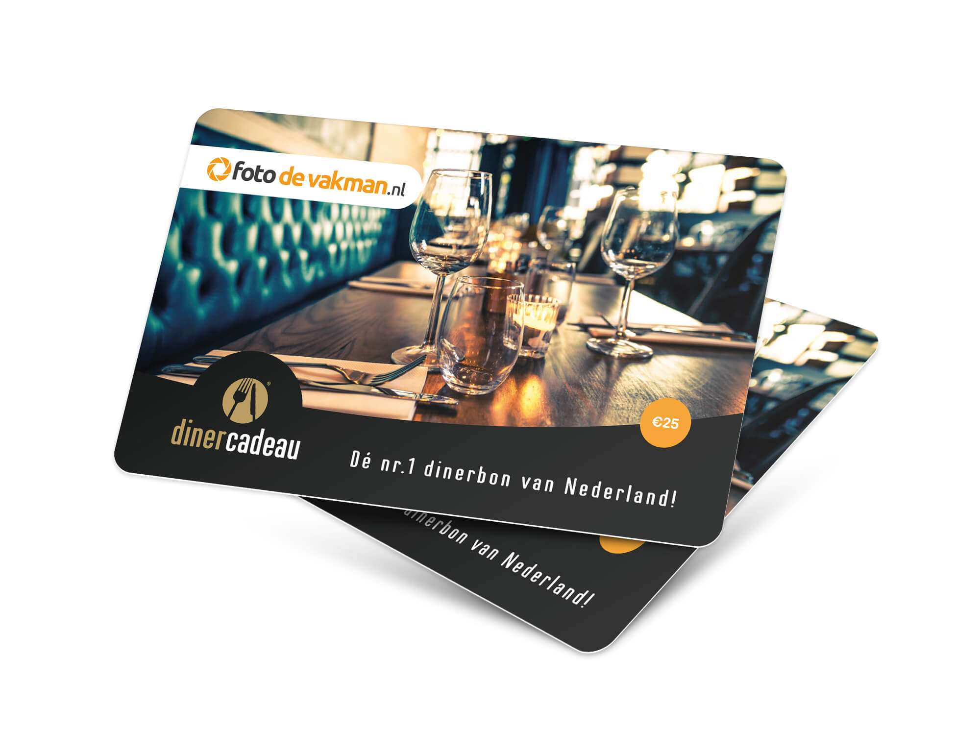 Diner-cadeaubon t.w.v. €25,- afbeelding