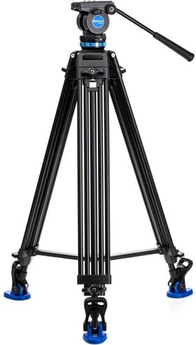 Benro KH26P tripod Digitaal/filmcamera 3 poot/poten Zwart, Blauw