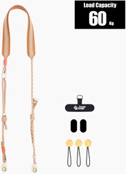 VSGO Pocket Ranger Soloom 2-in-1 Shoulder& Wrist Strap bruin