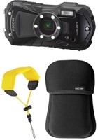 Ricoh WG-80 Black KIT + Floating Strap + Neoprene Case