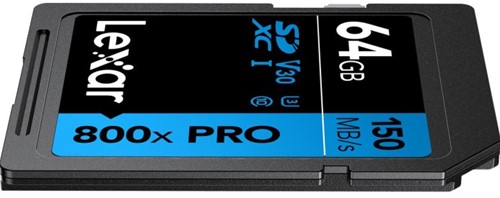 Lexar SDXC 800X Pro Blue Series 64GB UHS-1 V30 - Read 150...-2
