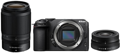 Nikon Z30 + 16-50 + 50-250 VR Kit Zwart