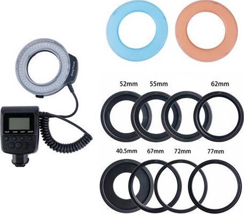 StudioKing Macro LED Ringlamp Dimbaar RL-130-3