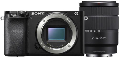 Sony Alpha A6100 systeemcamera Zwart + 18-135mm f/3.5-5.6
