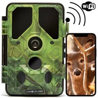 Camouflage EZ45 Wildcamera - Wildcamera Met Nachtzicht - Met WIFI - Tuin Observatie - 24MP